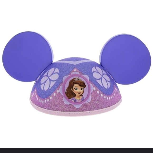 Disney Parks Sophia The First Mickey Ears with Strap Size Adult ( Large Child) - Picture 2 of 10